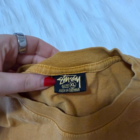 Stussy Tan Long Sleeve Tee - Picture 2 of 5